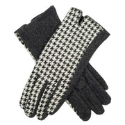 dents-touchscreen-dogtooth-design-gloves---black-34477546