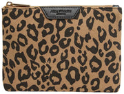 Alice Wheeler London Animal Print Pouch - Black/Leopard