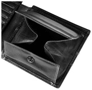 Dents Itchen Coin Bifold Wallet - Black