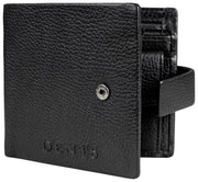 Dents Aire Coin Bifold Wallet - Black
