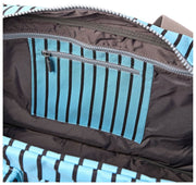 Roka Gatwick Medium Recycled Canvas Duffle Bag - Blue Stripe