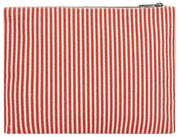 Hindbag Ema Medium Zipped Pouch - Red Stripes