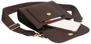 Alice Wheeler London Bloomsbury Crossbody Bag - Chocolate Brown