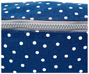 Roka Mill Hill Cotton Canvas Bum Bag - Navy Polka Dot