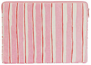 Hindbag Ava Medium 15inch Laptop Case - Red/Pink Stripes