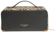 Alice Wheeler London Animal Print Train Case - Black/Leopard