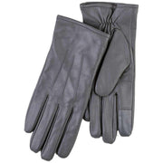 isotoner-smartouch™-three-point-leather-gloves---grey-34518550