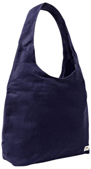 Roka Hoxton Large Cotton Canvas Shoulder Bag - Navy Blue