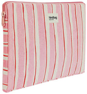 Hindbag Ava Small 13inch Laptop Case - Red/Pink Stripes