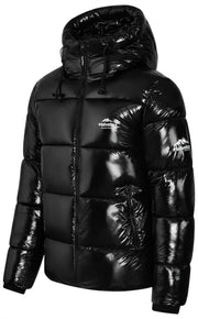 Helvetica Mountain Pioneers Viber Hooded Down Jacket - Black