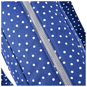 Roka Somerset Large Cotton Canvas Baby Bag - Navy Polka Dot