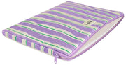 Hindbag Ava Small 13inch Laptop Case - Green/Parma Stripes