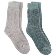 totes-toasties-2-pack-chenille-supersoft-bed-socks---sage-greengrey-34518365