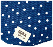 Roka Mill Hill Cotton Canvas Bum Bag - Navy Polka Dot