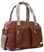 Roka Gatwick Small Recycled Canvas Duffle Bag - Chocolate Brown