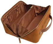 Alice Wheeler London Kensington Suede Train Case - Fudge Tan