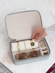 Stackers Travel Jewellery and Accessory Box - Pebble Grey