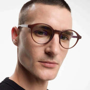 Barner Le Marais Glossy Blue Light Reading Glasses - Cocoa Brown