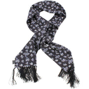 Knightsbridge Neckwear Paisley Silk Scarf - Black/Blue