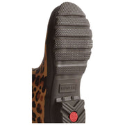 Hunter Original Short Leopard Wellington Boots - Beige/Chocolate Brown