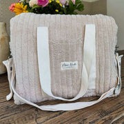 Moon Nude Teddy Diaper Bag - Brown/Cream