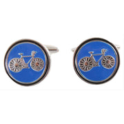 David Van Hagen Bicycle Cufflinks - Blue