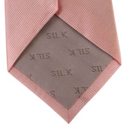 David Van Hagen Diagonal Ribbed Tie - Pink