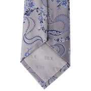 David Van Hagen Floral Tie - Grey