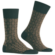 Falke Artwork Tie Socks - Thyme Green