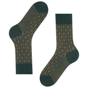 Falke Artwork Tie Socks - Thyme Green