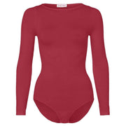 Falke Fine Cotton Long Sleeved Bodysuit - Scarlet Red