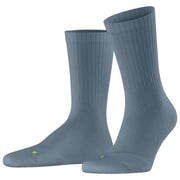 Falke Run Rib Crew Socks - Monument Blue