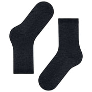 Falke Shiny Rib Socks - Black