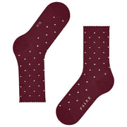 Falke Spike Dot Socks - Wine Red