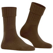 Falke Striggings Rib Boot Socks - Cappuccino Brown