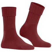 Falke Striggings Rib Boot Socks - Henna Red
