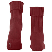 Falke Striggings Rib Boot Socks - Henna Red