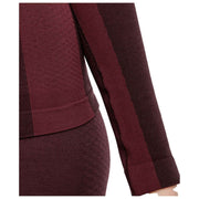 Falke Thermozone Back Pack-Ready Long Sleeved Wool Technology Shirt - Mahogany Brown