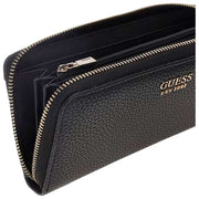 GUESS Brenton Large Zip Around Purse - Black