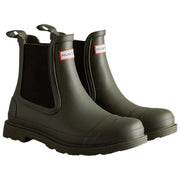 Hunter Comando Chelsea Boots - Dark Olive Green