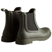 Hunter Comando Chelsea Boots - Dark Olive Green