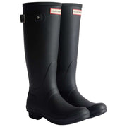 Hunter Original Tall Tartan Lined Wellington Boots - Black
