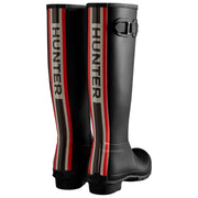 Hunter Original Tall Tri Colour Logo Wellington Boots - Black