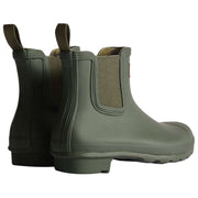 Hunter Original Tartan Lined Chelsea Boots - Dark Olive Green