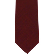 Michelsons of London Plain Wool Tie - Wine