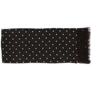 Michelsons of London Polka Dot Narrow Silk Scarf - Burgundy