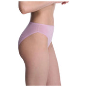 Natori Bliss Bare Cotton High Cut Brief - Rose Mist Pink