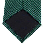 David Van Hagen Houndstooth Tie - Green/Navy