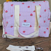 Moon Nude Strawberry Diaper Bag - Pink/Red