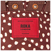 Roka Bantry B Small Recycled Canvas Backpack - Brown Spot